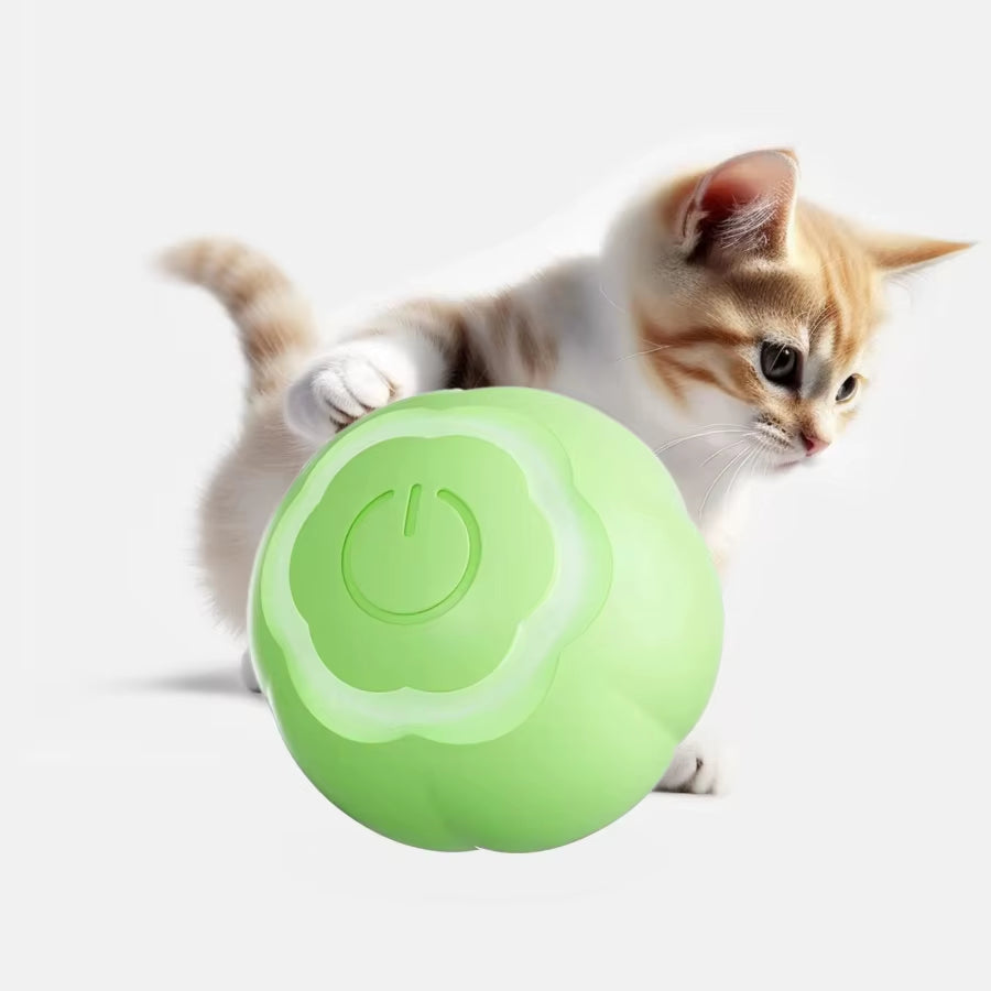 Pet Cat Toys Automatic Rolling Smart Cat Ball Training Self-Moving Kitten Toy Cat Playing Indoor Interactive Pet Toys
